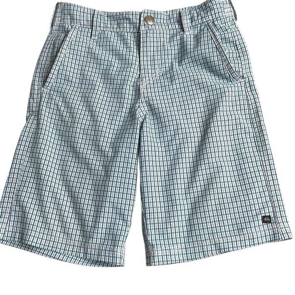 Quiksilver Plaid Amphibian Hybrid Shorts - Size 7 - Picture 1 of 4